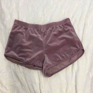 Soft Velvet/Velour Shorts High Waisted